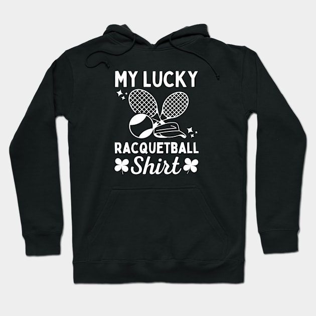 Racquetball Lucky Hoodie by footballomatic